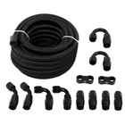 Lokocar 6AN 8AN 10AN Fuel Line Kit Nylon Braided Hose Fitting Cpe 20FT Black New. Price: $63.99.
