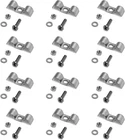 Qwork Stainless Steel Double Clamp, 12 Pack 3/8" Fuel Lines Clips With Moun New. Price: $13.95.