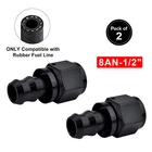 Ucreative 8AN Straight Push Lock Hose Fitting End Black 2PCS New. Price: $11.11.