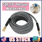 50' Pressure Washer Hose 3/8" X 50FT Foot 4000PSI Industrial W/ Qc High Quality New. Price: $60.67.