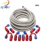 AN6 -6AN AN-6 3/8 Fitting Stainless Steel Braided Oil Fuel Hose Line 20FT Kit New. Price: $50.29.