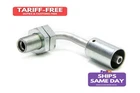 Vintage Air 35881-VUG, Natural Aluminum Steel #6 90 Degree Bulkhead Beadlo New. Price: $40.85.