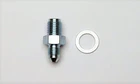 Wilwood For Fitting Kit Adaptor -3 Jic 7/16-20 Male W/ Crush Washer New. Price: $23.96.