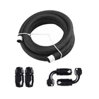 20FEET 6AN Nylon Stainless Steel Braided Fuel Oil Line Swivel Hose Fitting Kit New. Price: $40.99.