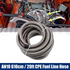 20FT AN10 Car Braided Stainless Steel Cpe Oil Fuel Gas Line Hose Silver Tone New. Price: $78.99.