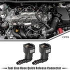3/8" Sae 1/4" Car Fuel Line Hose Quick Release Connector 90 Gray 2 Pcs New. Price: $13.69.