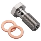 M10X1.25 Metric Stainless Steel Single Banjo Bolt Brake Fitting Adapter 24MM ... New. Price: $22.49.