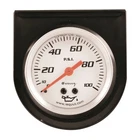 Equus E5244 Oil Pressure Gauge Console In., 100PSI, White Dial, Black Panel, New. Price: $17.99.