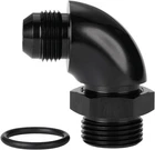 12AN Male Flare To 10AN Orb Port Full Flow Adapter 90 Degree Aluminum Black New. Price: $40.85.