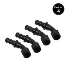 6AN 45 Degree Push Lock Hose Barb Fittings End For Rubber Fuel Line Black 4PCS New. Price: $18.99.