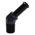 Evil Energy 1/2" Npt Male To 5/8" Barb Fitting Adapter 45 Degree Aluminum Black New. Price: $27.10.