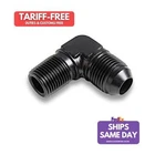 Earls AT982268ERL, One Black Aluminum #6 Male To 1/2IN Npt 90 Deg Ano-tuff Adapt New. Price: $58.92.