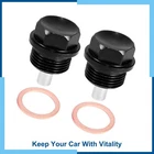 Set M20X1.5 Oil Drain Plug Aluminum Alloy With Washer For Car Black New. Price: $22.46.