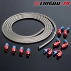 For 5 Meter AN4 Stainless Steel Braided Oil Fuel Line+fittings Hose End New. Price: $71.74.