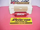 New Red Peterson Inline Stainless Steel Fuel Filter 100 Micron & -08 An Fittings. Price: $100.00.