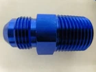 Russell 660490 Straight Male Adapter Fitting AN8 -8 8AN Flare To 1/2 Npt Blue New. Price: $13.95.