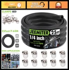 25FT 1/4" Fuel Line Hose - Flexible Nbr Rubber + 10 Clamps For Gas, Oil, Auto & New. Price: $49.99.