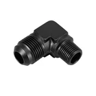 Autohaux AN12 90 Degree Male 1/2" Npt Flare Bulkhead Fitting Black New. Price: $21.99.