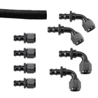 Black Socketless Push-on Hose End Fitting/fuel Line Kit, -8AN New. Price: $184.99.