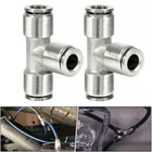 2PACK 21838 Air Line T-fittings Union Tee 1/4"COUPLER Push-to-connect New. Price: $20.89.