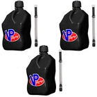 Vp Racing 5.5 Gal Motorsport Square Utility Jug Black Deluxe Filler Hoses 3-PACK New. Price: $135.18.
