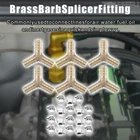 6SET 12MM Y Shaped Hose Barb Fitting Brass Connector With Clamp New. Price: $15.49.