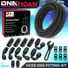 J2 10AN 25FT Nylon Braided Fuel Line Stainless Steel Oil Hose Fitting Kits Black New. Price: $93.99.