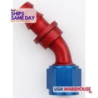 Aeroquip FBM1523, One #8 45 Degree Socketless Aluminum Blue Red Performance Part New. Price: $40.74.