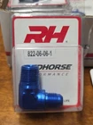 Redhorse Fitting 822-06-06-1; Adapter Blue -06AN To 3/8 In. Npt, 90 Deg New. Price: $9.50.