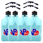 Vp Racing 4 Pack Sky Blue Square 5 Gallon Fuel Jugs + Hose, Bender New. Price: $136.99.