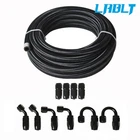 Lablt 20FT Braided Fuel Hose Line & 4AN Swivel End Fitting Kit Black New. Price: $44.88.
