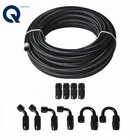 20FT Braided Fuel Hose Line Nylon & 4AN Swivel End Fitting Kit Black New. Price: $39.43.