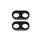 Earl's Performance Hose Separator 167513ERL; 2 X 13/16 In. Black Aluminum, Pair New. Price: $56.97.