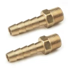 Empi 9103 Straight Brass Fuel Fittings, Male 1/8" Npt X 1/4" Barbed, Pair New. Price: $13.14.