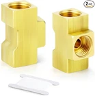 Gasher 2PCS Brass Brake Line Tee Fittings 7/16"-24 Threads Inverted Flare Female New. Price: $15.99.