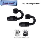 2PCS Black AN8 8AN 180 Degree Ptfe Teflon Swivel Hose End Fitting Adapter New. Price: $11.99.