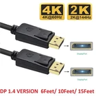 Lot Display Port To Dp Male Cord 4K Hd Latches 6/10/15FT New. Price: $599.99.