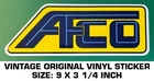 Afco Racing Radiators & Shocks -vintage Original Vinyl Decal Sticker-performance Used. Price: $9.50.