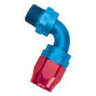 Russell Fuel Hose Fitting 612110; Swivel To Npt Red/blue -08AN 90 1/2" New. Price: $31.92.