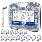 Tnisesm 158PCS Fuel Injection Hose Clamp Set 7-34MM Galvanized Steel Heavy Duty New. Price: $61.99.