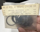 Weaver Brothers 1572-12 O-ring Package (10 Pieces) For An Fittings New. Price: $10.95.