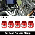 5PCS AN10 Hex Vehicle Hose Finisher Pipe Clamp With Screw Adapter Fitting Red New. Price: $15.92.