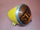 Vintage Stop Signal Light LS321 Yellow Glass Lens Chrome Bezel School Bus Brake Used. Price: $324.99.