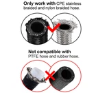 Evil Energy 10AN Hose End Fitting Straight Swivel For Cpe Braided Black 4PC New. Price: $43.30.