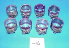 8 Used Wiggins -16 Purple Clamshell Clamp Fittings W/sleeves Nascar Bmrs. Price: $80.00.