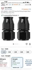 New Evil Energy 12AN Ptfe Hose End Fitting Straight Set Of Never Used. Price: $20.00.