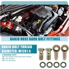 Bolt M12X1.5 12MM Car Hose Barb Fitting Adapter With Screws (set Of 2) New. Price: $11.09.