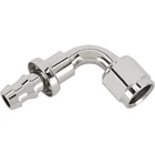90 Degree Socketless Push-on Hose End, Nickel, -6 An New. Price: $20.99.