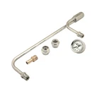 Mr Gasket 1559 Chrome Plated Fuel Lines With Pressure Gauge New. Price: $102.71.