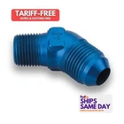Earls 982304ERL, One Blue Aluminum 45 Deg #4 1/8 Npt Adpt Performance Parts New. Price: $43.32.